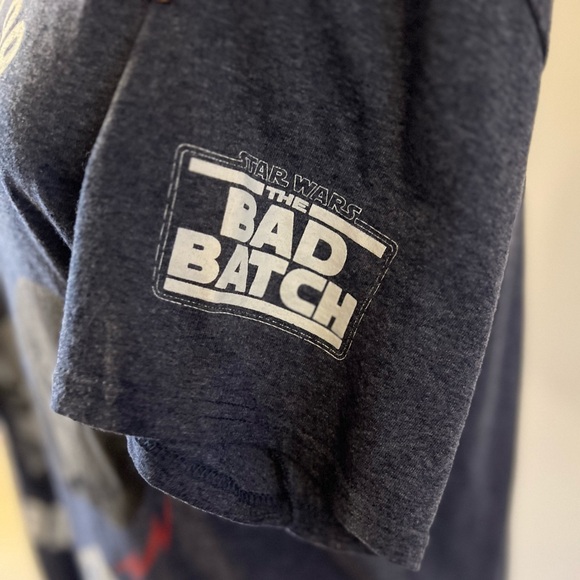 Star Wars The Bad Batch Unit 99 Helmet Collage Graphic Tee - Picture 4 of 4